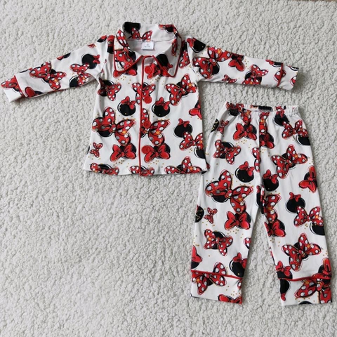 6 C6-16 red winter cartoon long sleeve kids pajamas-promotion 2023.12.9