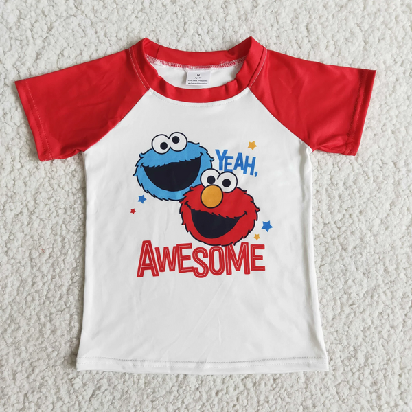 kids clothes red cartoon matching clothes