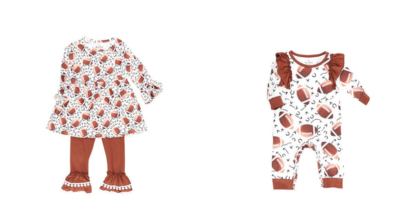 baby girl clothes matching football clothes