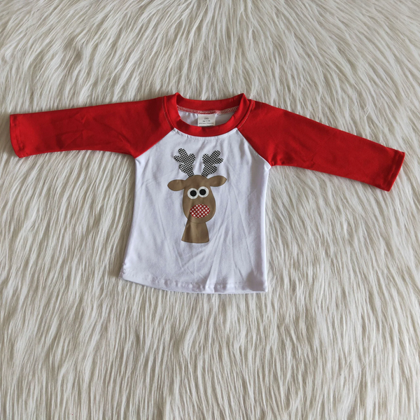 girl vinyl deer red matching christmas clothes