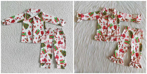 kids clothes sleepwear christmas pajamas set