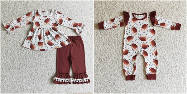 baby girl clothes matching football clothes