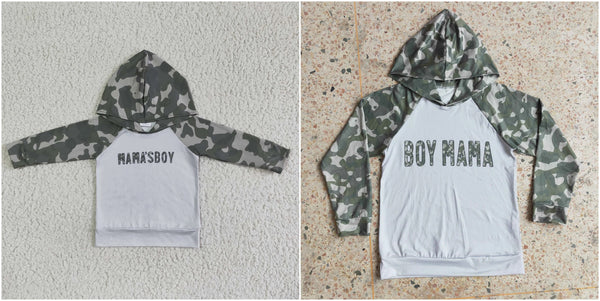 camouflage mummy and me matching hoodies top
