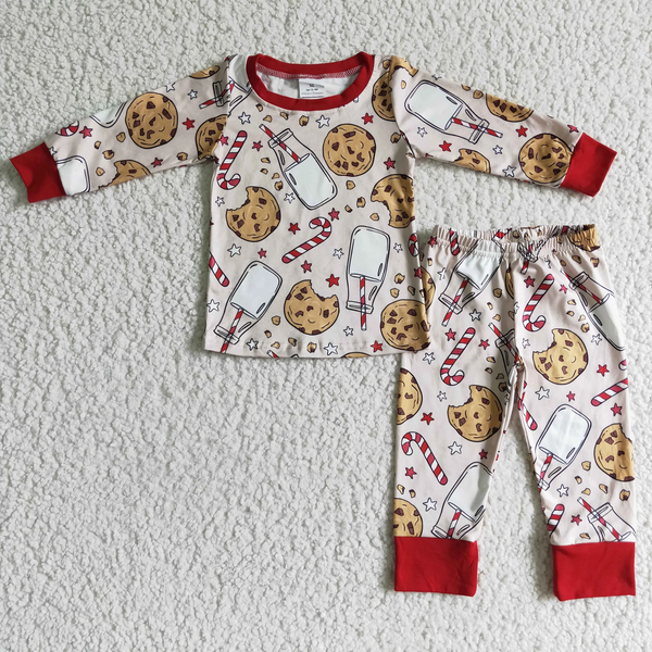 toddler clothes milk matching christmas pajamas set