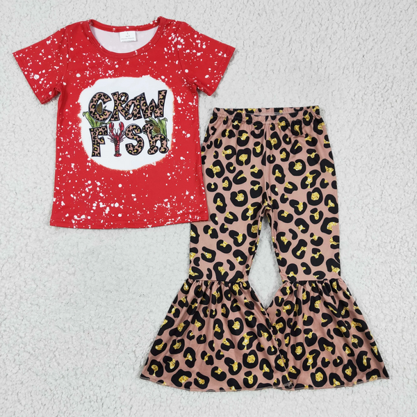 toddler girl clothes red crawfish matching clothing
