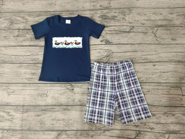 BSSO0128 baby boy clothes applique embroidery summer outfits