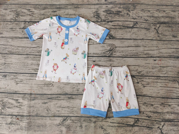 BSSO0123 baby boy clothes  summer outfits bunny easter outfit