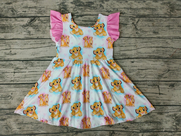 GSD0220 baby girl clothes lion summer dress twirl dress-promotion 2024.12.21 $5.5