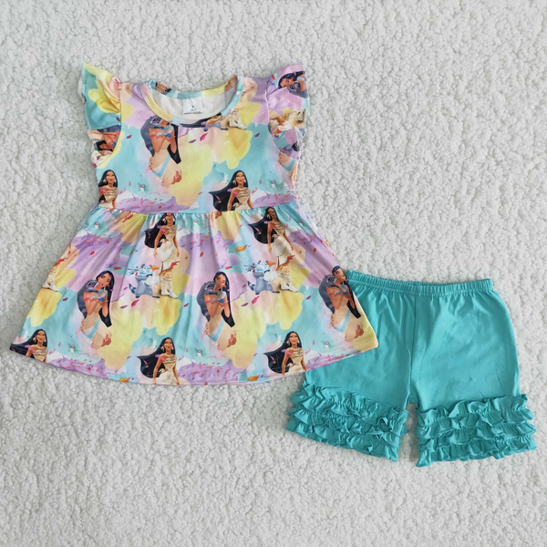 B4-2 baby girl clothes cartoon flutter sleeve summer outfit-promotion 2024.5.3 $2.99