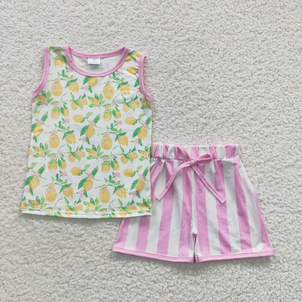 toddler girl clothes sleeveless baby girl summer shorts set