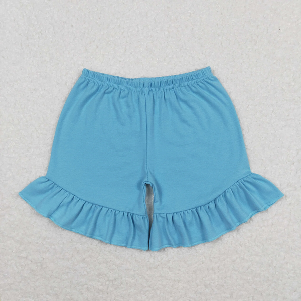 GSSO1084 RTS baby girl clothes blue painting toddler girl summer outfits