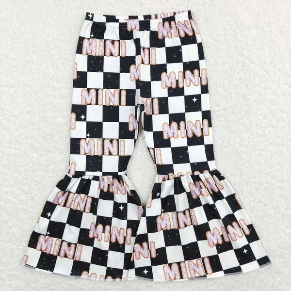 P0345 RTS toddler girl clothes mini toddler bell bottom flare pant