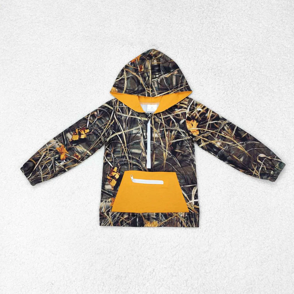 BT0755 RTS toddler boy clothes weed boy winter top hoodies top camo clothes hunting clothes