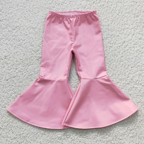 baby girl clothes colorful fake leather pant toddler clothes baby bell bottom pant