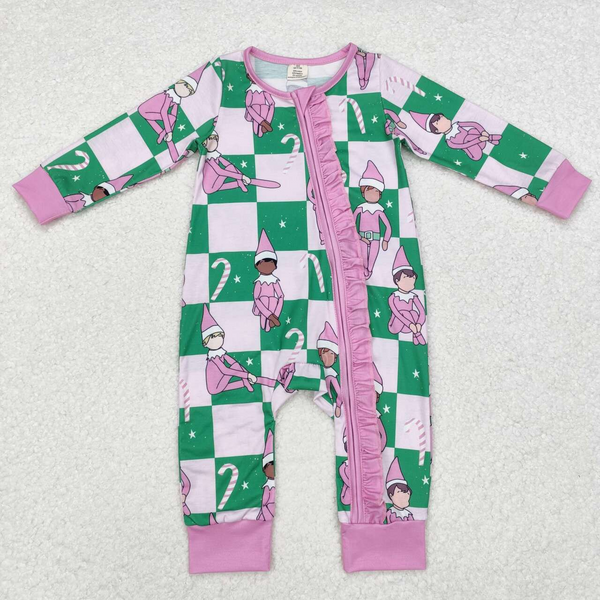 RTS kids matching christmas pajamas bamboo plaid christmas clothing