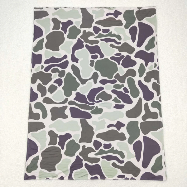 BL0108 RTS baby blanket camo minky blanket