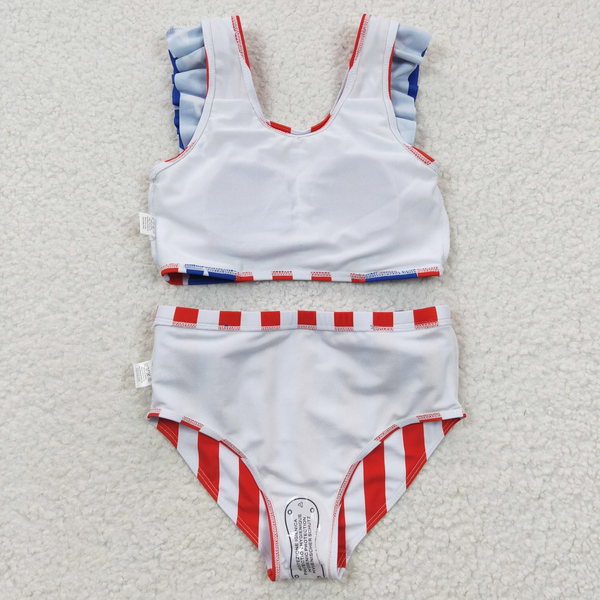 kids clothing RTS boys and girls summer matching 4th of July swim wear