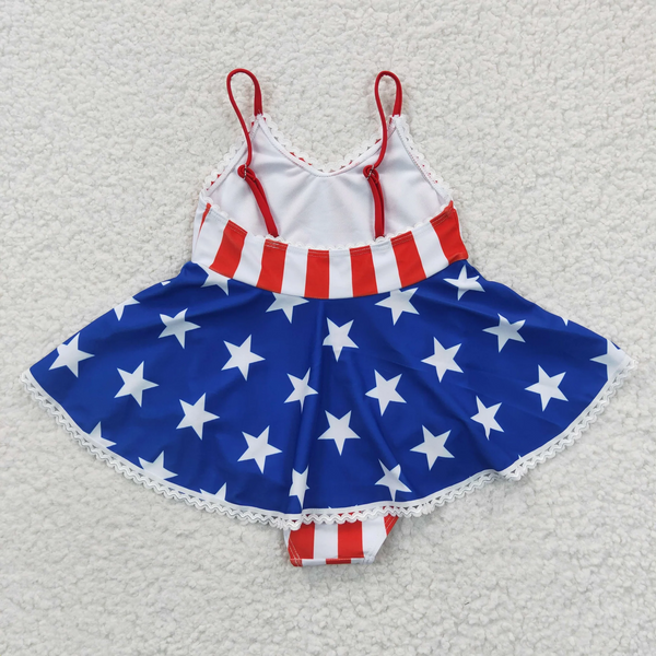 kids clothing RTS boys and girls summer matching 4th of July swim wear