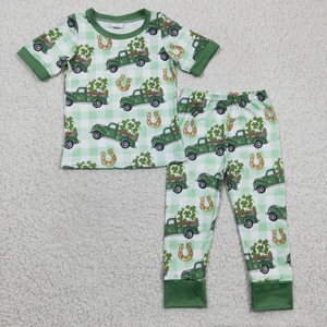 Kids clothing matching St. Patrick's Day clothing pajamas set