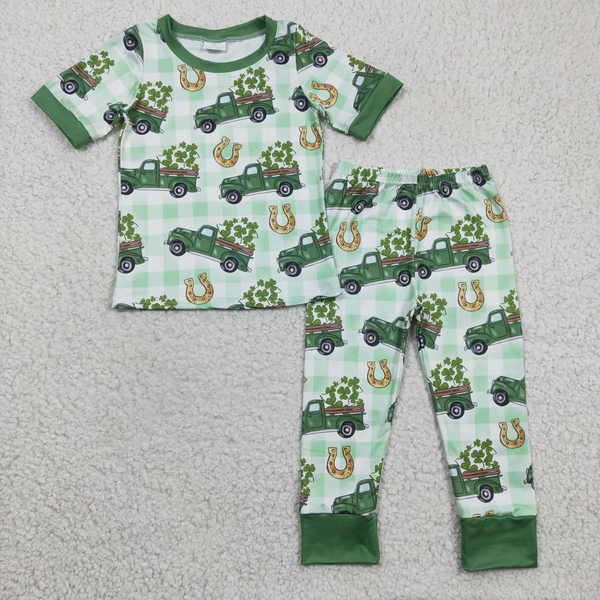 Kids clothing matching St. Patrick's Day clothing pajamas set