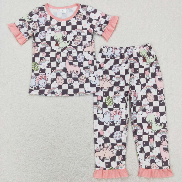 RTS matching Easter Pajamas Set Pajamas set dinosaur egg outfit