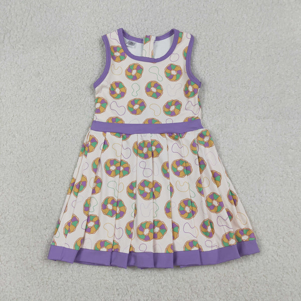 GSD2867 RTS girl clothes Mardi Gras Sports Dress yoga clothes atheletic clothes