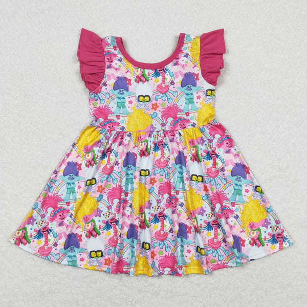 GSD0943 RTS toddler clothes sister squad baby girl summer twirl dress