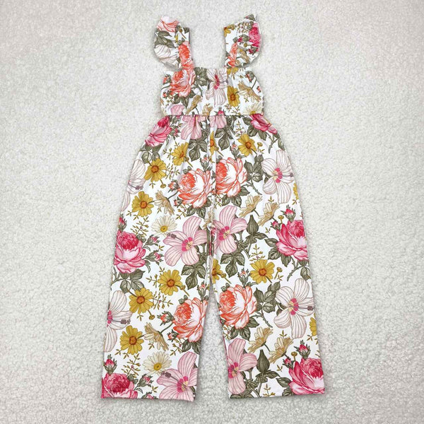 SR3053 RTS girl clothes flower girl summer  jumpsuit