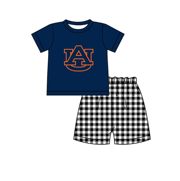 Produce order MOQ:5pcs each design  kids state summer clothing set matching clothes A107