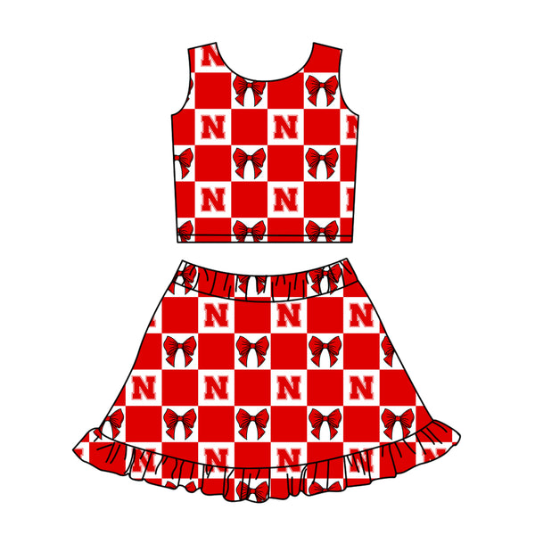 Produce order MOQ:5pcs each design  kids state summer clothing set matching clothes 3 sports clothes