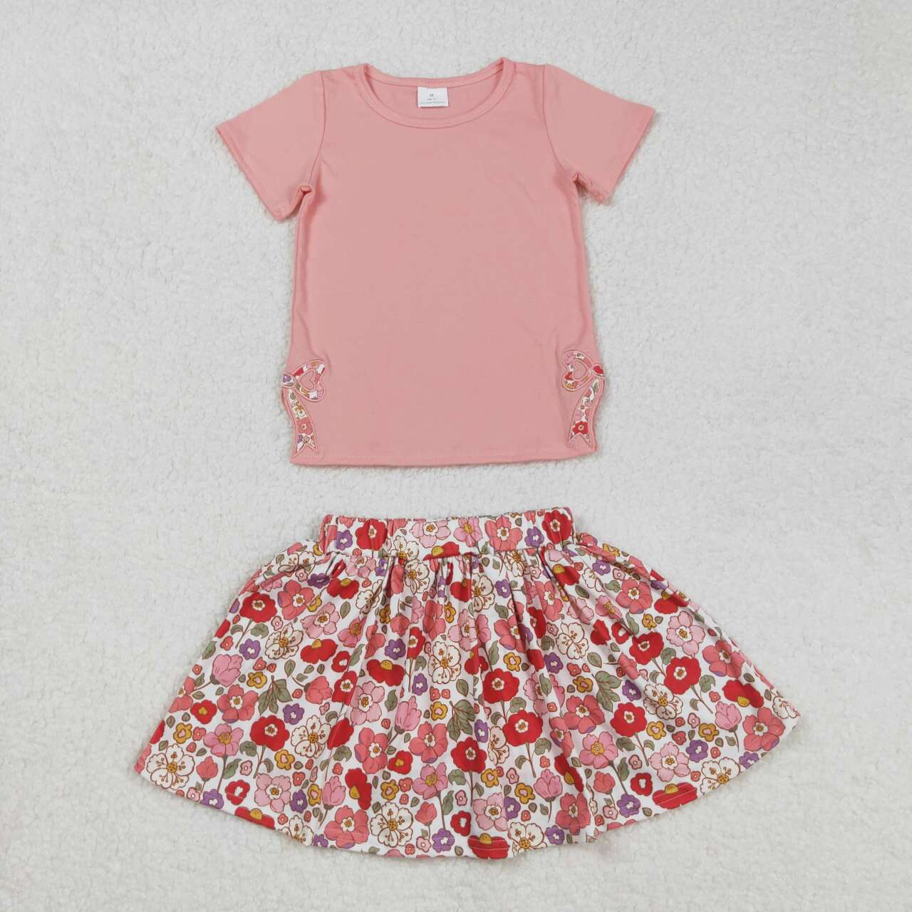 GSD1721 RTS girl summer outfit girl summer shorts set skirt set