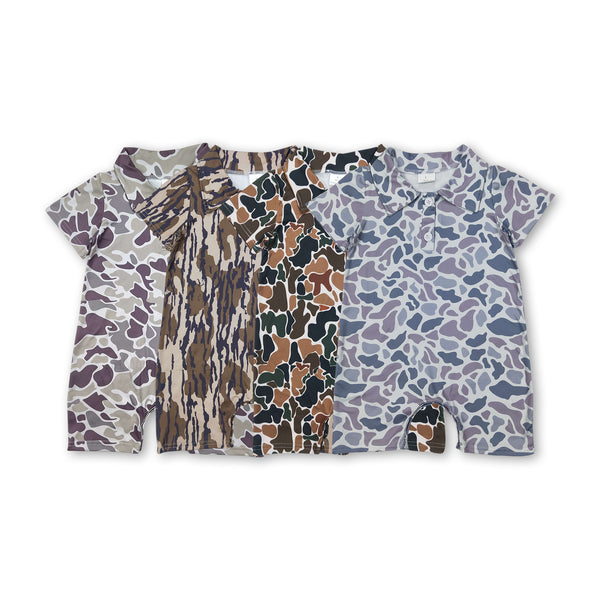 RTS USA warehouse 25.5.26 baby boy clothes camo hunting clothes boy summer romper