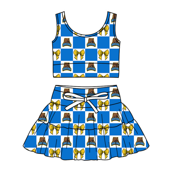 Produce order MOQ:5pcs each design  kids state summer clothing set matching clothes 5 sports clothes 102