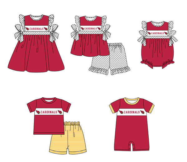 Produce order MOQ:5pcs each design  kids state summer clothing set matching clothes 908