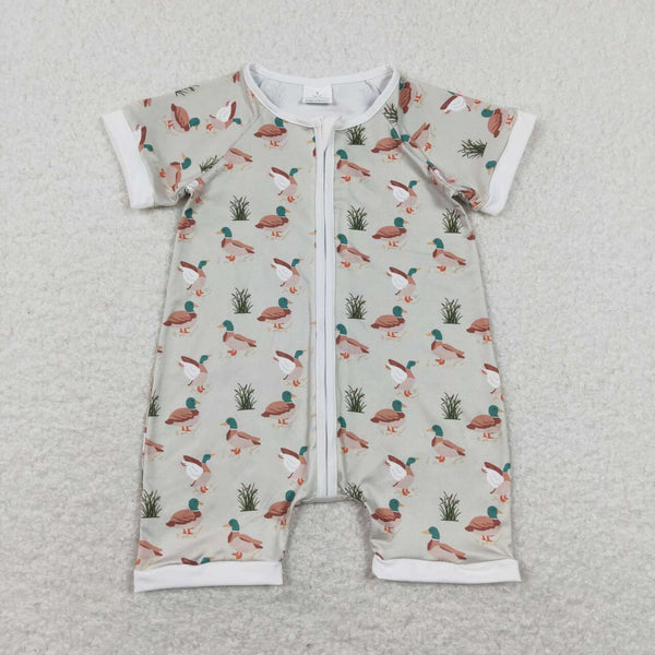 SR0877 RTS baby clothes mallard duck girl summer romper