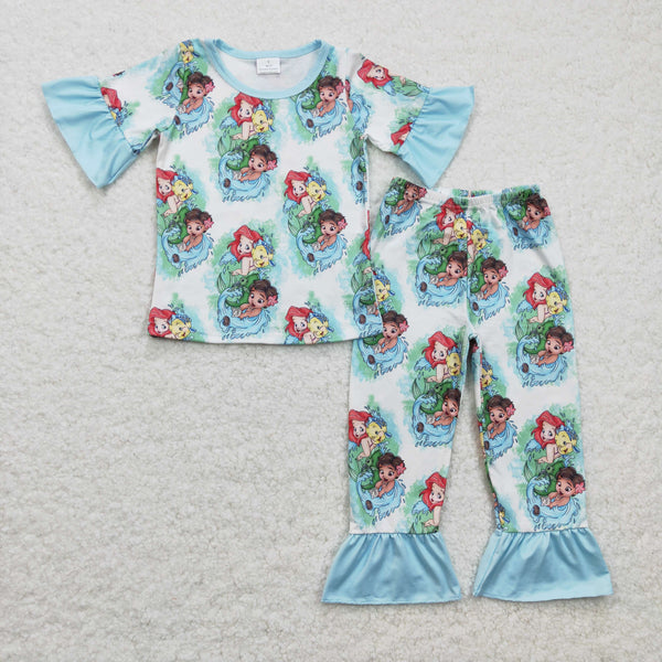 GSPO0394 baby girl clothes mermaid fall spring outfits