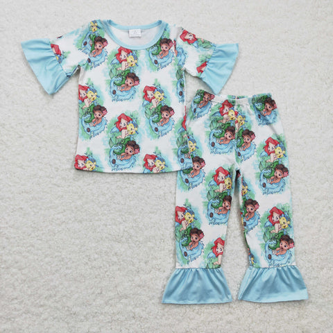 GSPO0394 baby girl clothes mermaid fall spring outfits