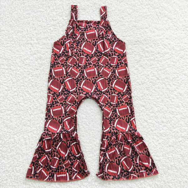SR0364 baby girl clothes football summer jumpsuit
