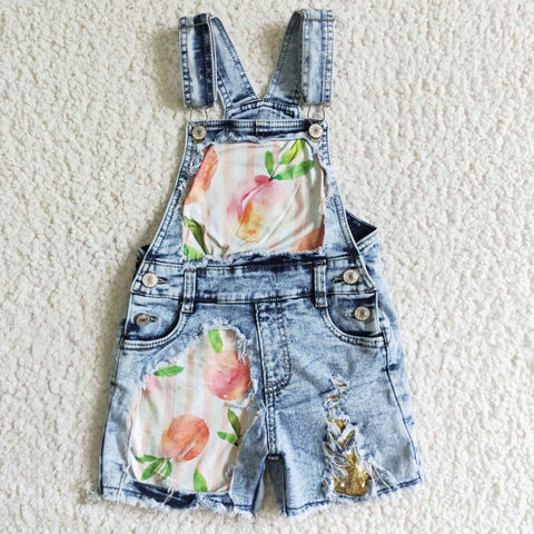 SS0022 kids clothes summer denim preach overalls jumpsuit