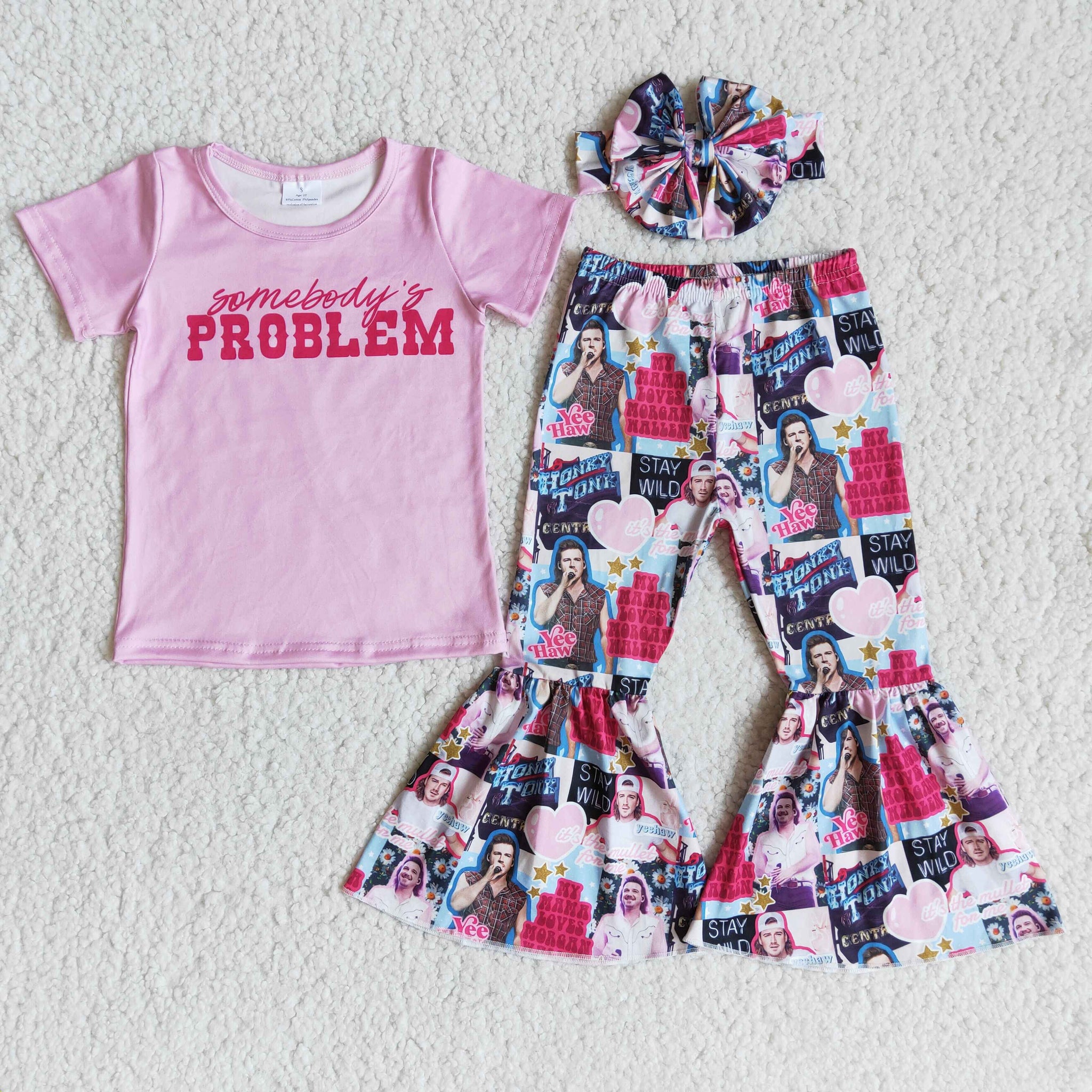 E8-4 girl problem fall spring short sleeve set-promotion 2024.2.24