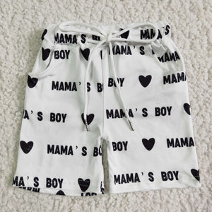 SS0020 boy summer short mama's boy(milk silk not swim material)