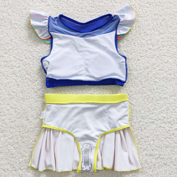 S0144 baby girl clothes princess girl swimwear toddler girl summer swimsuit 1