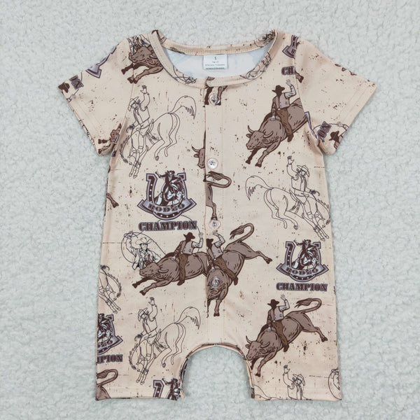 SR0278 RTS baby clothes western clothes horse boy summer romper