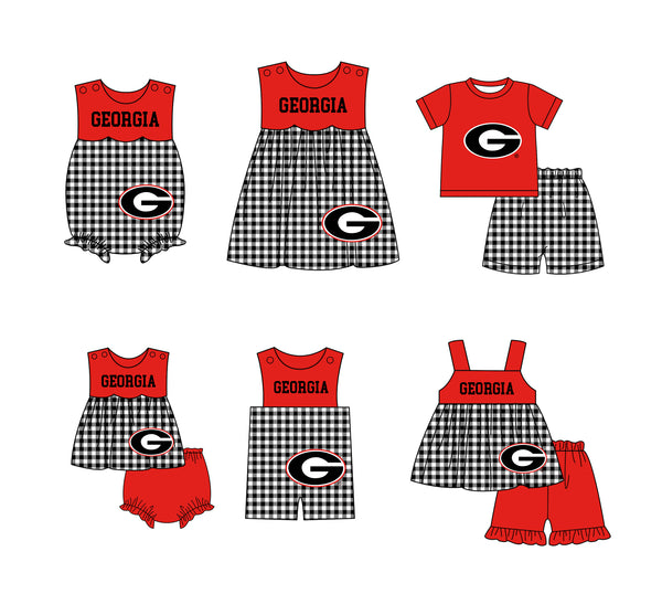 Produce order MOQ:5pcs each design  kids state summer clothing set matching clothes A105