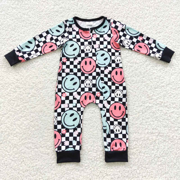 LR0304 baby girl clothes zipper winter romper