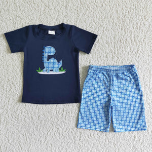 BSSO0005 Boy summer dinosaur emboridery set