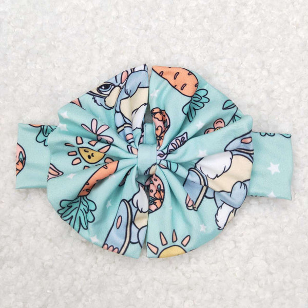 GBO0196 baby girl clothes happy easter bunny girl easter bummies set