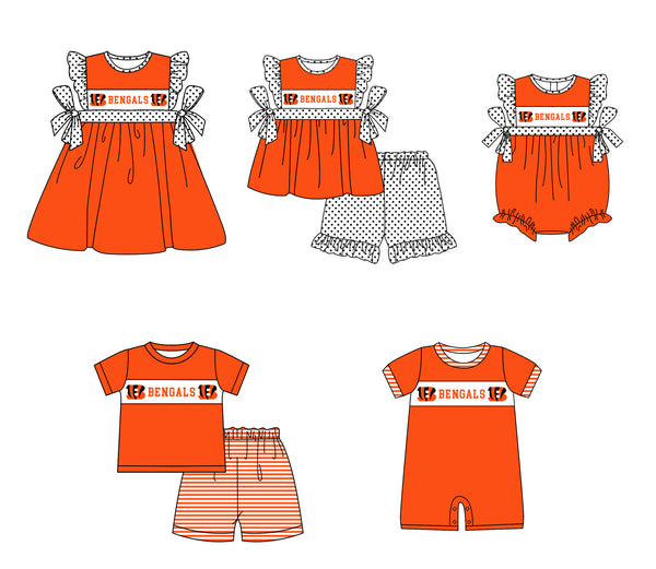 Produce order MOQ:5pcs each design  kids state summer clothing set matching clothes 905