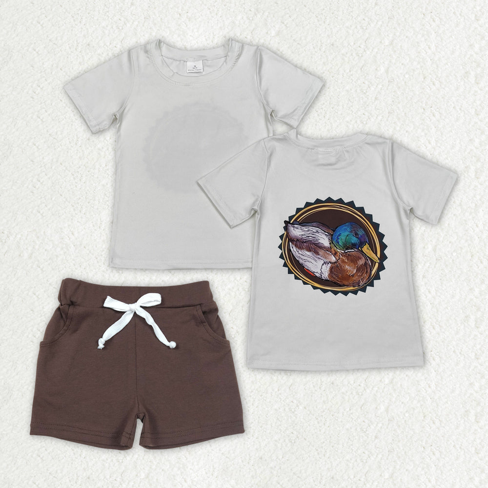 BSSO1133 RTS baby boy clothes boy summer shorts set