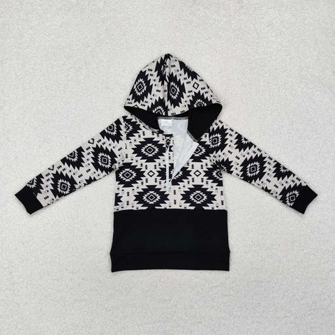 BT0907 RTS toddler boy clothes aztec boy winter top pullover